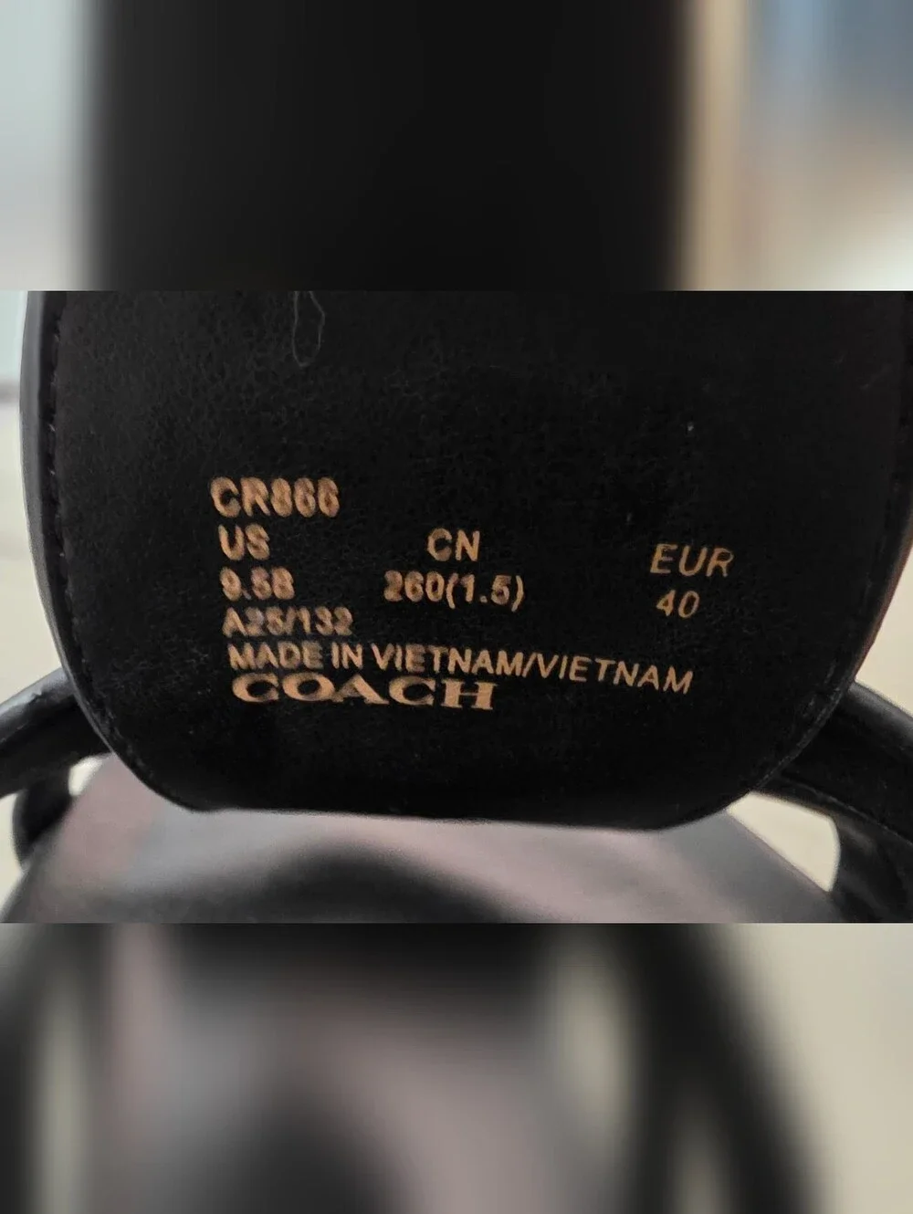 Coach FRANNY sandal 9.5 Black ✨️